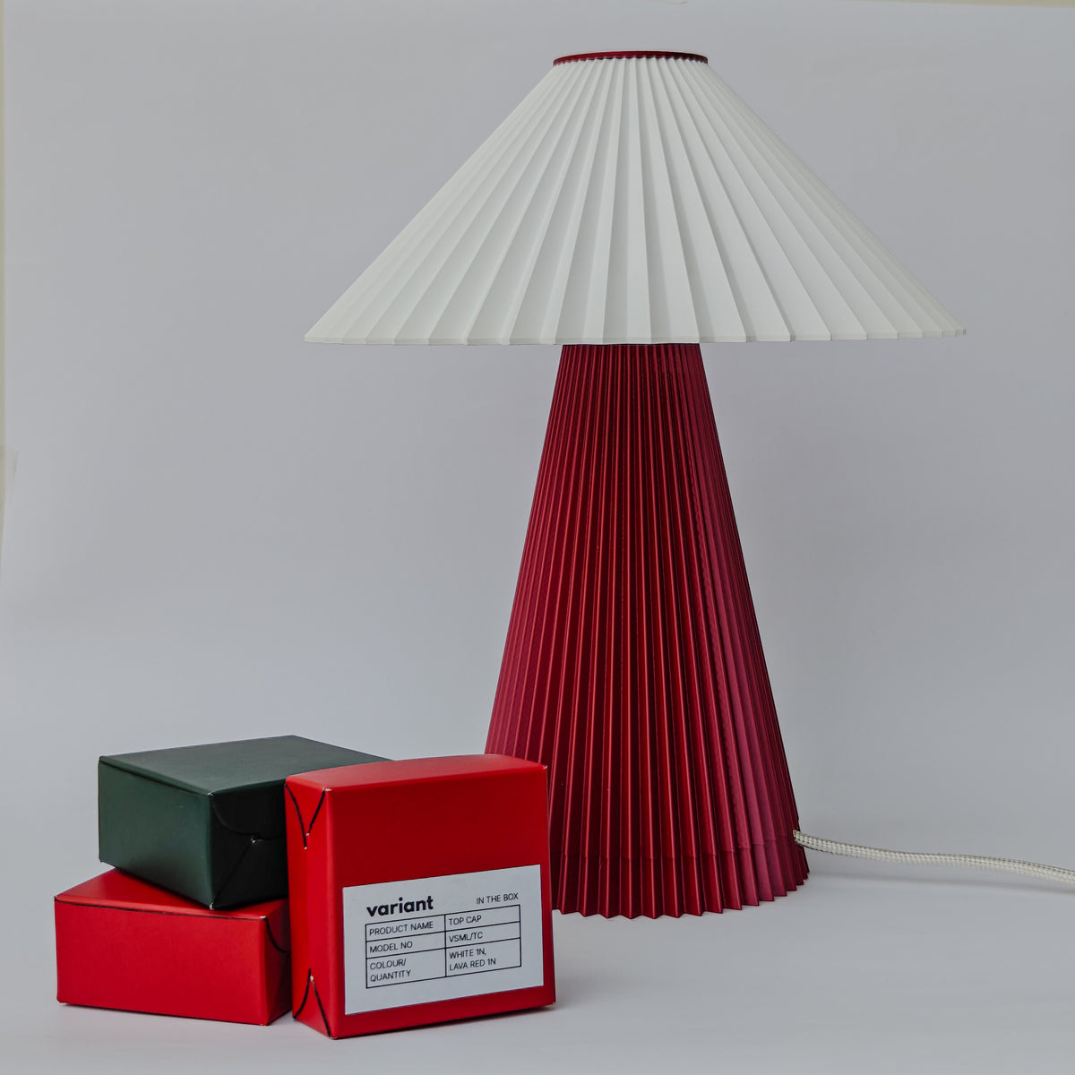 Samurai Lamp - Lava Red